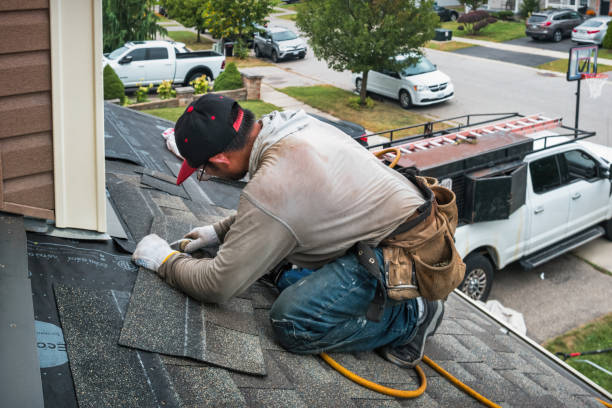 Professional Emergency Roof Repair technician working in North Wales, PA